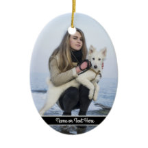 Custom Beach Dog and Girl Photo template