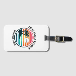 Custom Beach Family Reunion Vacation or event Luggage Tag