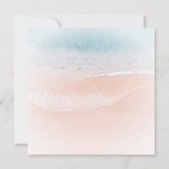Custom Beach Sand Sea Seaside Blank Template (Front)