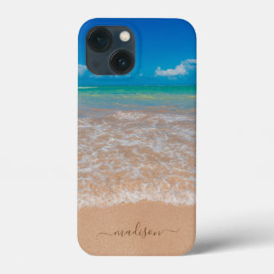 Custom Beach Sea Waves Seaside Sand iPhone 13 Mini Case