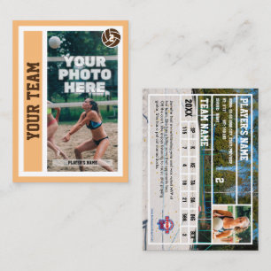 Custom Beach Volleyball Trading Card (Sand)