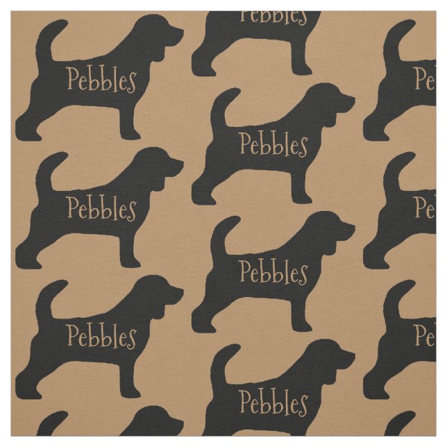 Custom Beagle Dog Fabric (Swatch)