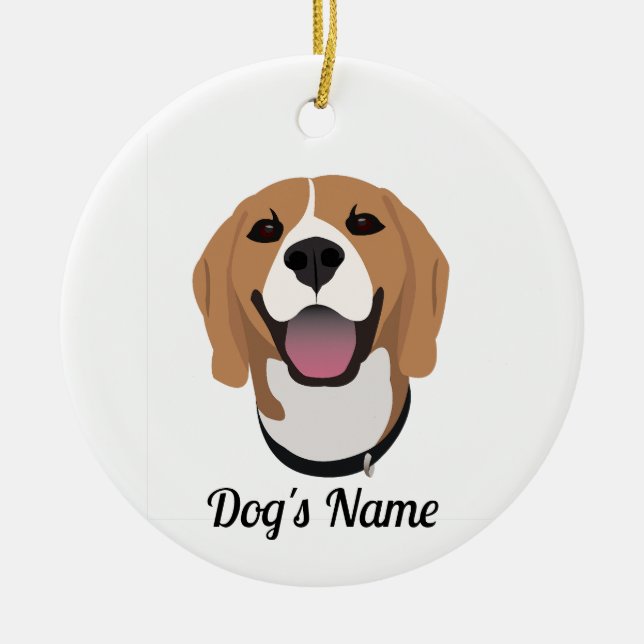 Custom Beagle Ornament (Front)