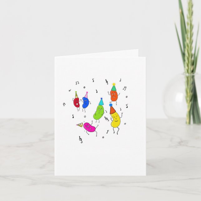 Custom Beans. Birthday Card (Front)
