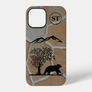 Custom Bear Silhouette Apple iPhone 12 Tough Case