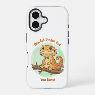 Custom Bearded Dragon Dad iPhone Case