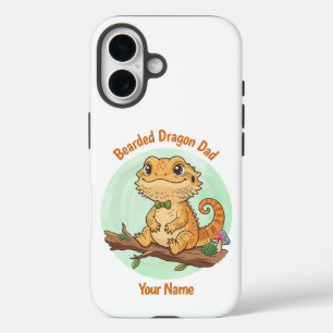 Custom Bearded Dragon Dad iPhone Case