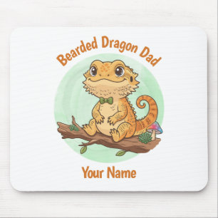 Custom Bearded Dragon Dad Mouse Pad