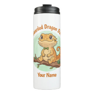 Custom Bearded Dragon Dad Thermal Tumbler