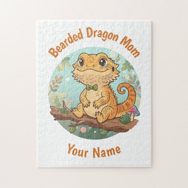 Custom Bearded Dragon Mum Jigsaw Puzzle (Vertical)