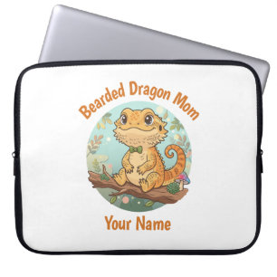 Custom Bearded Dragon Mum Laptop Sleeve