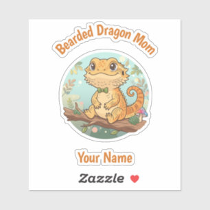 Custom Bearded Dragon Mum Sticker