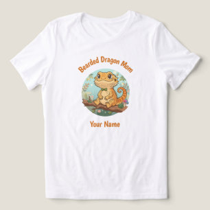 Custom Bearded Dragon Mum Tri-Blend Shirt