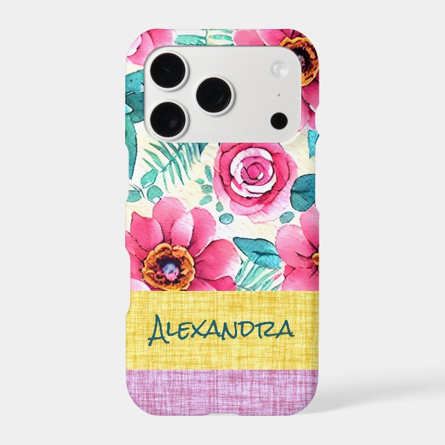 Custom beautiful feminine botanical pattern (Back)