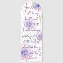 Custom Beautiful Floral Bible Verse Jeremiah 33:6 