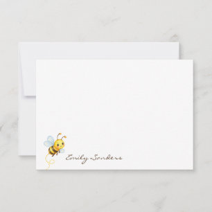 Custom Bee & Honeycomb Note Card