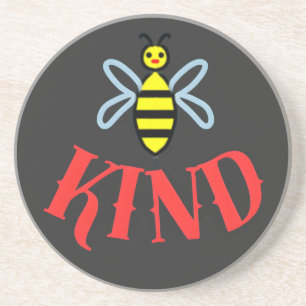 Custom Bee Kind Personalised Gift  Coaster