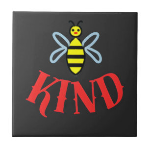 Custom Bee Kind Personalised Gift T-Shirt Tile