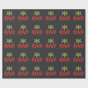 Custom Bee Kind Personalised Gift T-Shirt Wrapping Paper