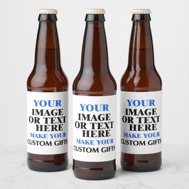 Custom Beer Bottle Labels, Unique Personalised Beer Bottle Label (Bottles)