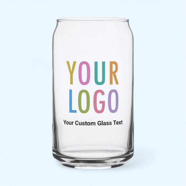 Custom Beer Can Pint Glass with Logo Promotional (MISOOK 16 oz Can Glass with Logo)