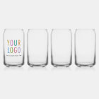 Custom Beer Can Pint Glass with Logo Promotional