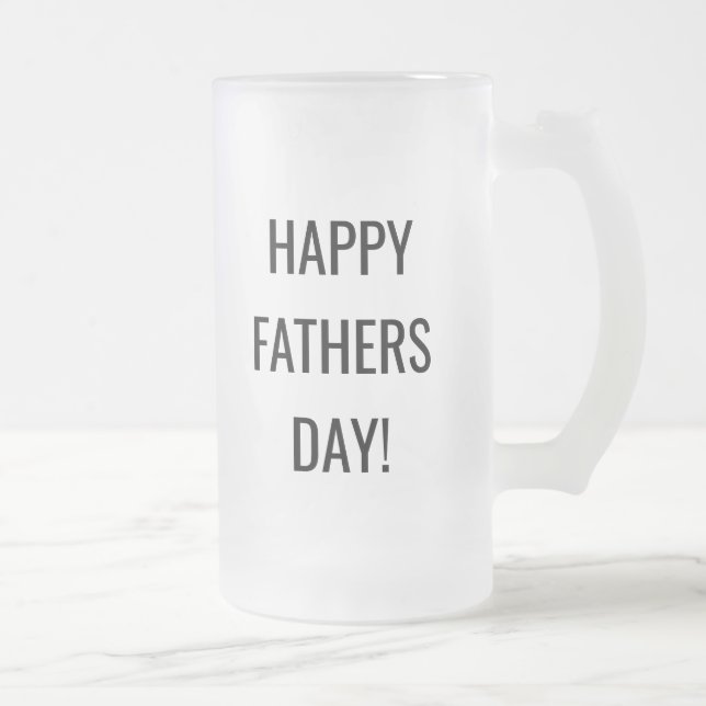 Custom beer glass mug for dad | Fathers day gift (Right)