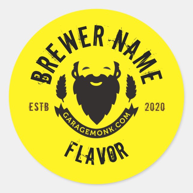 Custom Beer Label Stickers (Front)