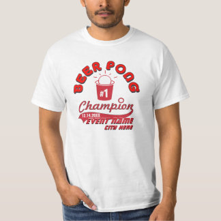 Custom Beer Pong Champion Award Shirt