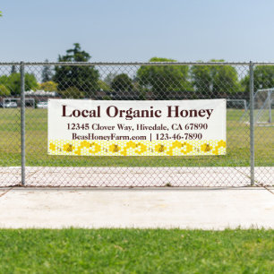 Custom Bees Honey Farm 2.5' x 8' Advertising Banner