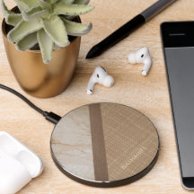 Custom Beige Tan Taupe Brown Leather Marble Look