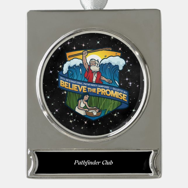Custom Believe the Promise Ornament (Front)