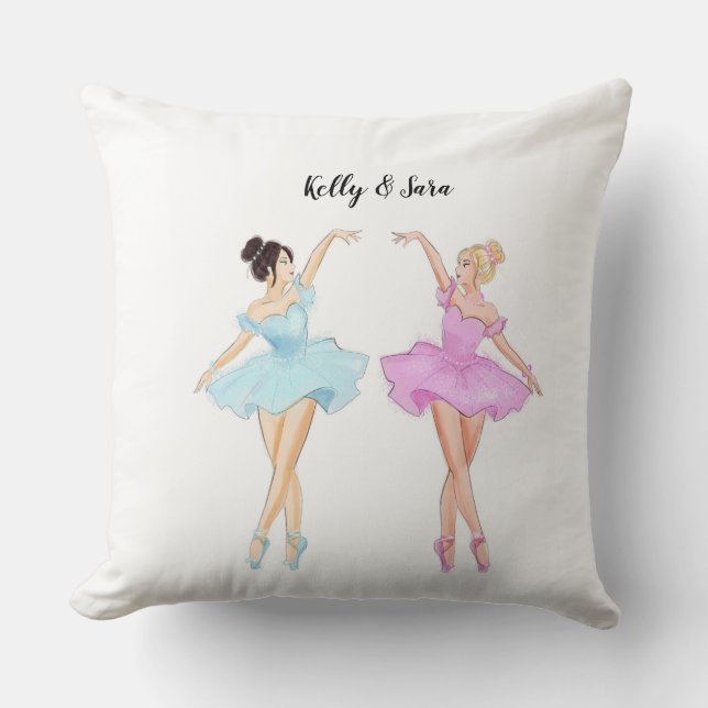 Custom, Belle dancing illustration  Cushion (Front)