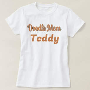 Custom Bernedoodle Doodle Mum Tricolor Pet Name T-Shirt