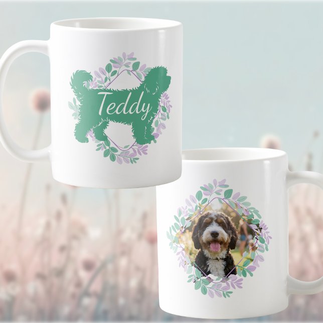 Custom Bernedoodle Photo and Name Personalised Coffee Mug (Creator Uploaded)