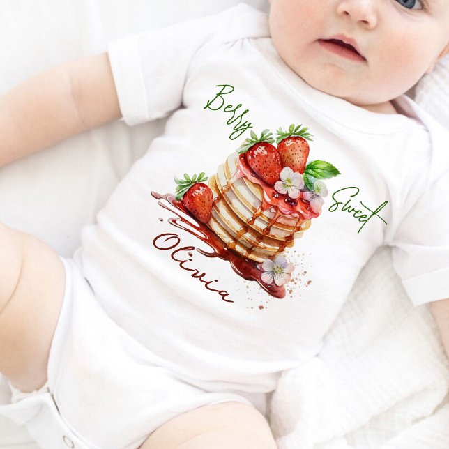 Custom Berry first birthday Baby Bodysuit (Creator Uploaded)