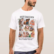 Custom Best Dad Ever Fathers Day 9 Photo Collage