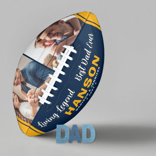Custom BEST DAD EVER Father's Day Photo  Football