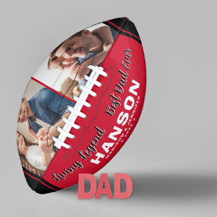 Custom BEST DAD EVER Father's Day Photo Football