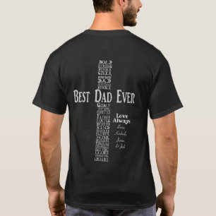Custom Best Dad Ever Tshirt, Christian Dad Gift T-Shirt