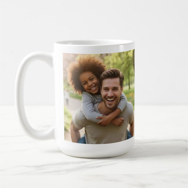 Custom Best Daddy Ever Coffee Mug (Left)