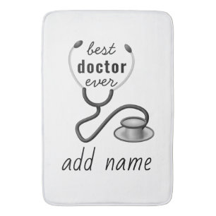 Custom Best Doctor Ever Graduation Appreciation Bath Mat