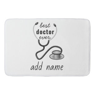 Custom Best Doctor Ever Graduation Appreciation Bath Mat