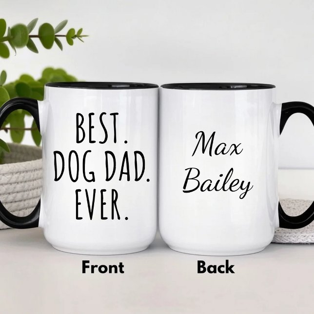 Custom Best Dog Dad Ever Mug for Pet Parents (Creator Uploaded)