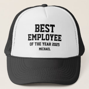Custom Best employee of the year award gift Trucker Hat