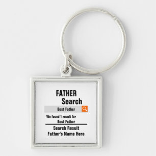 Custom Best Father search result funny fathers day Key Ring