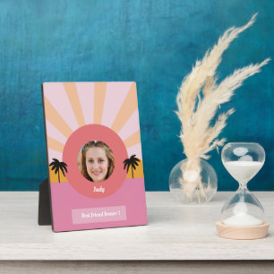 Custom best friend forever modern photo display plaque