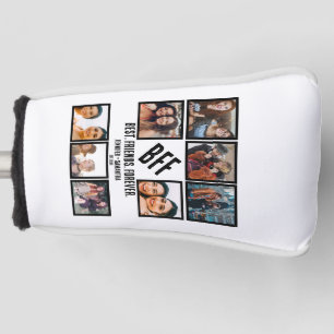 Custom Best Friends Forever BFF 8 Photo Collage Golf Head Cover
