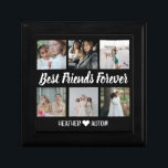 Custom Best Friends Photo Grid Collage Keepsake Gift Box<br><div class="desc">Looking for the perfect gift for your best friend? Look no further than this personalised custom best friends photo grid collage keepsake box! This keepsake jewellery box is the perfect gift for your bestie. This one-of-a- kind gift is perfect for any friend who wants to keep all of her favourite...</div>