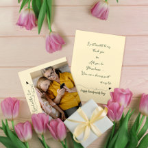 Custom Best Grandmother Ever photo Holiday Card